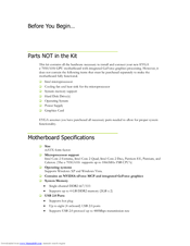 EVGA nForce 112-CK-NF70 Installation Manual