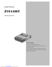 Evolution Technologies EV64AMX Operating Instructions Manual