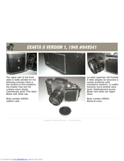 Exakta II Features