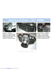 Exakta Varex VX Features