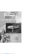 Excalibur Ford GT 9442-CC User Manual