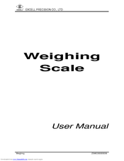 Excell Weighing Scale User Manual