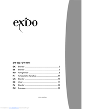 Exido 246-022 Instruction Manual