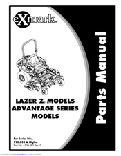 Exmark Advantage Series Parts Manual