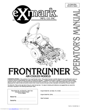 Exmark Frontrunner FR27KC Operator's Manual