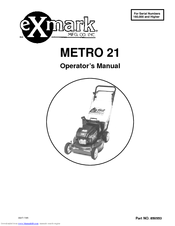 Exmark METRO 21 M217BSP Operator's Manual
