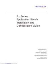 Extreme Networks Px Series Installation And Configuration Manual