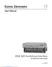Extron electronics RGB 320 User Manual