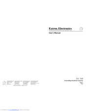 Extron electronics TSC 100 User Manual