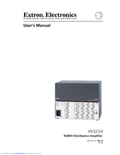Extron electronics IN3254 User Manual