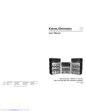 Extron electronics VersaTools MDA 3 Series User Manual