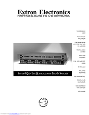 Extron electronics System 4LQ xi Specification Sheet