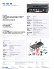 Extron electronics YCS SW6 MX Specifications