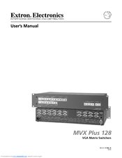 Extron electronics VGA MATRIX SWITCHERS MVX PLUS 128 User Manual