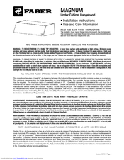 Faber Magnum Installation Instructions Manual