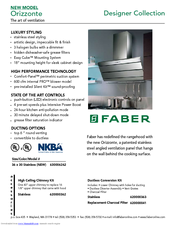 Faber ORIZZONTE Features & Dimensions
