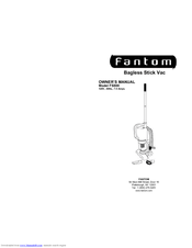 Fantom BAGLESS STICK VAC FS800 Owner's Manual
