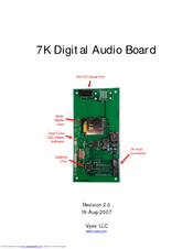 Vyex Digital Audio Board 7KDAB User Manual