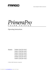 FARGO electronics PrimeraPro 76503 Operating Instructions Manual