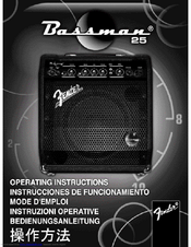 Fender Bassman 25 Operating Instructions Manual