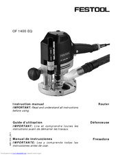 Festool 1400 EQ Instruction Manual