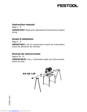 Festool KA-KS 120 Instruction Manual
