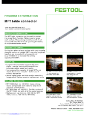 Festool MFT 1080 Product Information
