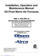 ECR International MPL-B Operation And Maintenance Manual