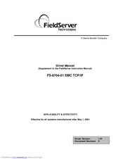 FieldServer FS-8704-01 Driver Manual