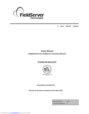 FieldServer FS-8704-06 Driver Manual