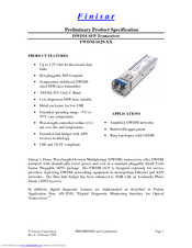Finisar FWDM -1629-60 Product Specification