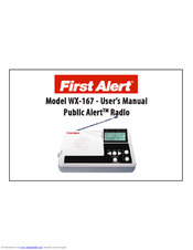 First Alert Public Alert WX-167 User Manual