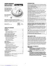 First Alert 9120b Manuals Manualslib