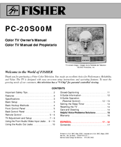 Fisher PC-20S00M Owner's Manual