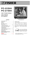 Fisher PC-25S00, PC-27S90 Owner's Manual