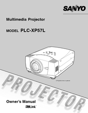 Sanyo PLC-XP57L Owner's Manual