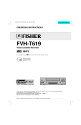 Fisher FVH-T619 Operating Instructions Manual