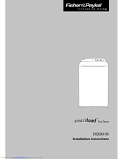 Fisher & Paykel Smartload DGGX1US Installation Instructions Manual