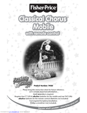 Fisher-Price Classical Chorus 74120 Instruction Sheet
