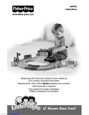 Fisher-Price Little People Lil' Movers Race Track H6993 Instruction Sheet
