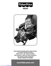 Fisher-Price N2541 Instruction Sheet