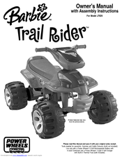 Fisher-Price BARBIE Trail Rider J7826 Owner's Manual & Assembly Instructions