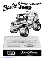 Fisher-Price BARBIE JEEP B2489 Owner's Manual & Assembly Instructions