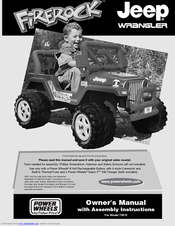Fisher-Price FIREROCK Jeep Wrangler 73610 Owner's Manual & Assembly Instructions