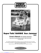 Fisher-Price SUPER TALK! 76960 Owner's Manual & Assembly Instructions