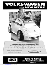 Fisher-Price VOLKSWAGEN New beetle 73510 Owner's Manual & Assembly Instructions