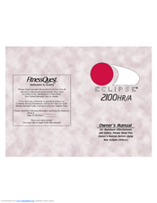 Fitness Quest Eclipse 2100HR/A Owner's Manual