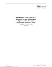 DH Instruments RPM4 401929 Operation And Maintenance Manual