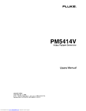 Fluke PM5414V User Manual