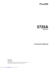 Fluke 5725A Instruction Manual